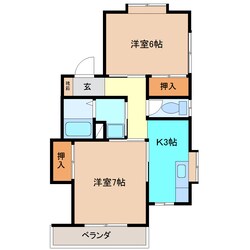 古川駅 徒歩40分 1階の物件間取画像